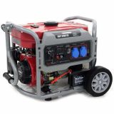 GeoTech Pro GGP 3500 ES - Benzin-Stromerzeuger mit Rädern und AVR-Regelung 3 kW - Dauerleistung 2.8 kW einphasig