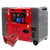 GeoTech Pro DGP8500SE-3 - Generador de corriente diésel silencioso con ruedas y AVR 6.0 kW - Continua 5.5 kw Full-Power + ATS trifásico