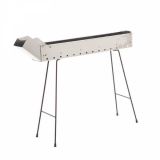 Barbecue spécial brochettes à charbon INOX 75 cm - Surface de cuisson 70 x 10 cm