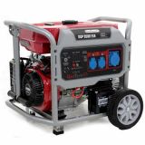 GeoTech Pro GGP 9500 ESA - Benzin-Stromerzeuger mit Rädern und AVR-Regelung und Elektrostarter 7.9 kW - Dauerleistung 7.5 kW einphasig