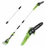 Podadora de batería Greenworks GD40PSF 40V - Con pértiga - SIN BATERÍA NI CARGADOR