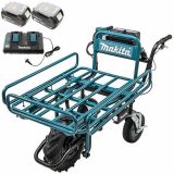 Brouette électrique à roues Makita DCU180 avec châssis tubulaire - batterie 5Ah/18V(2x18v)