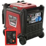 Geotech-Pro PTGA 9000 - Leiser Benzin Inverter-Stromerzeuger mit AVR-Regelung 7.5 kW - Dauerleistung 7.5 kW einphasig + ATS