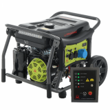 Pramac WX 6200 ES - Generatore di corrente a benzina carrellato 5.8 kW - Continua 5.3 kW Monofase + ATS