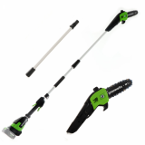 Podadora de batería con pértiga y barra alargadora Greenworks G48PS 48 V - SIN BATERÍAS NI CARGADOR