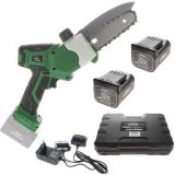 Podadora eléctrica de batería GreenBay TopSaw 5C - Con 2 baterías de 16,8 V - 2 Ah