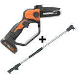 Podadora manual de batería Worx WG324E 20 V 2 Ah + pértiga