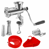 Tre Spade TC-8/3 USI INOX - Tritacarne manuale - N.8 + Kit accessori