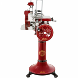 Berkel Tribute Roja - Cortadora de fiambre de volante con pedestal - Cuchilla de acero cromado de 300 mm