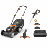 WORX twin pack WG927E - Cortacésped y cortabordes de batería - 40V - 2x 2Ah