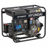 Hyundai HP7500CXE - Generatore di corrente diesel 5.2 KW - Continua 4.5 kw Monofase