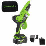 Greenworks GD48MCS10XK2 - Podadora manual de batería sin escobillas - 48V 2Ah