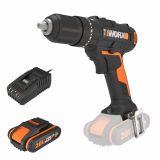 Worx WX370 - Taladro atornillador de impacto a batería - 20V/2Ah