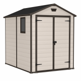 Keter Manor beige - Gartenhaus - mit Seitenfenster - 185.8x236.8x227 cm