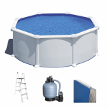 Gre Atlantis Redonda Ø350 x 132cm - Piscina desmontable de acero