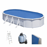 Gre Fidji Ovalada 730x375x120cm - Piscina desmontable de acero