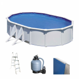 Gre Fidji Ovalada 610x375x120cm - Piscina desmontable de acero