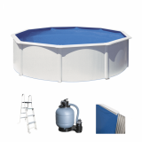 Gre Fidji Rotonda Ø460 x 120 cm - Piscina fuori terra in acciaio