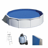 Gre Fidji Rotonda Ø350 x 120 cm - Piscina fuori terra in acciaio