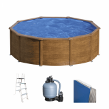 Gre Pacific Ronde Ø460 x 120 cm - Piscine hors sol en acier