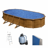 Gre Pacific Ovale 730x375x120cm - Piscine hors sol en acier