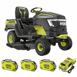 RYOBI RY72TMX117-310 - Tractor cortacésped de batería - 72V / 3x10Ah