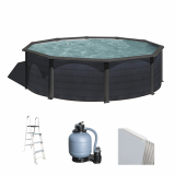 Gre Kea Ronde Ø460 x 120 cm - Piscine hors-sol en acier