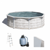 Gre Finlandia ronde Ø300 x 120 cm - Piscine hors-sol en acier