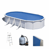 Gre Atlantis Ovale 800x470x132cm - Piscine hors-sol en acier