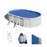 Gre Atlantis Ovale 610x375x132cm - Piscina fuori terra in acciaio