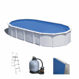 Gre Haiti Ovale 800 x 470 x 132 cm - Piscine hors-sol en acier