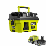 Ryobi RV1811-0 - Aspiratore solidi e liquidi portatile a batteria - 18V 4.0Ah