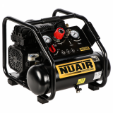 Nuair Siltek TB 6 - Compresor de aire eléctrico portátil silencioso - 1.5 HP - 6 l sin aceite