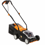 Batavia 7064713 - Cortacésped de batería - 18 V - Corte de 32 cm - BATERÍA Y CARGADOR NO ESTÁN INCLUIDOS