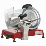 Berkel Red Line 250 Rojo Mate - Cortadora de fiambre profesional con cuchilla de acero de 250 mm