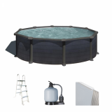 Gre Granada Ronde Ø460 x 132 cm - Piscine hors sol en acier