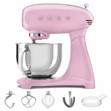 Smeg Full Color Rosa - Impastatrice Planetaria - Vasca in Inox da 4,8 litri