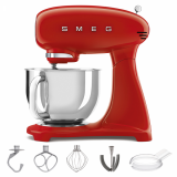 Smeg Full Color Rojo - Amasadora Planetaria - Cuba de acero inoxidable de 4,8 litros