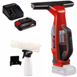 Einhell BRILLIANTO - Limpiacristales de batería - Aspirador de gotas portátil - 18V/2,5Ah