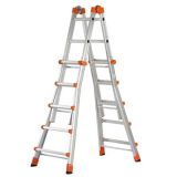 Gierre Peppina AL040DS - 2x10 Trittstufen, 5,70 m - Teleskopleiter aus Aluminium