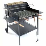 Barbecue à bois en tôles résistantes Cruccolini Fuocone Arezzo avec grille en acier 70x58