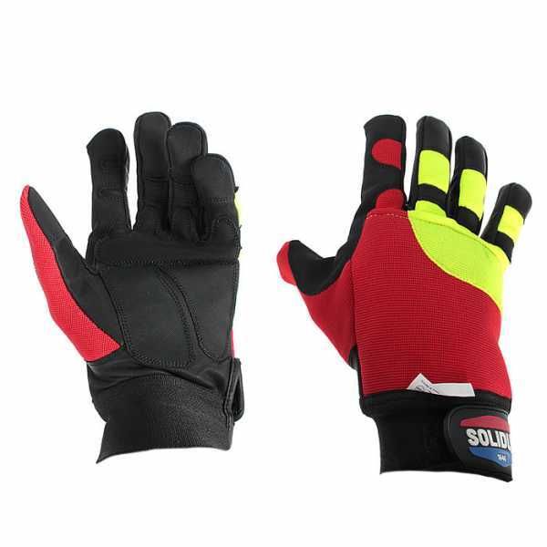 Gants anti-coupure pour tronçonneuse Solidur Forest - taille S (mesure 8)