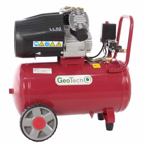 GeoTech AC50-10-30VC - Compresseur électrique 50 L air comprimé - Moteur 3 CV