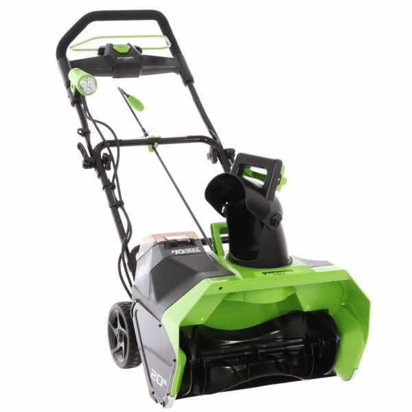 Greenworks GD40ST - Quitanieves de batería - 40V 4Ah