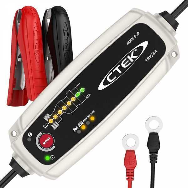 Chargeur de batterie et entretien de charge CTEK MXS 5.0 12V - 8 étapes - compensation température