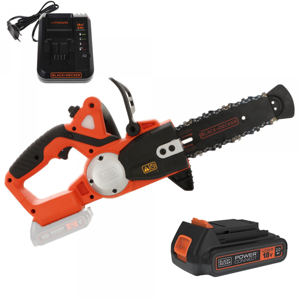 Elektro Kettensäge Black & Decker GKC1820L20-QW - Schwert 20 cm - Lithium-Akku 18V 2Ah