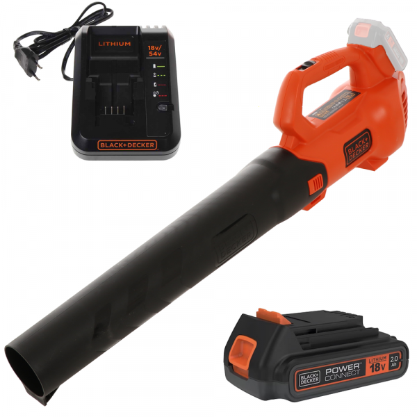 Axial Laubbläser BCBL200L-QW Black & Decker - Lithium-Batterie 18V - 2Ah