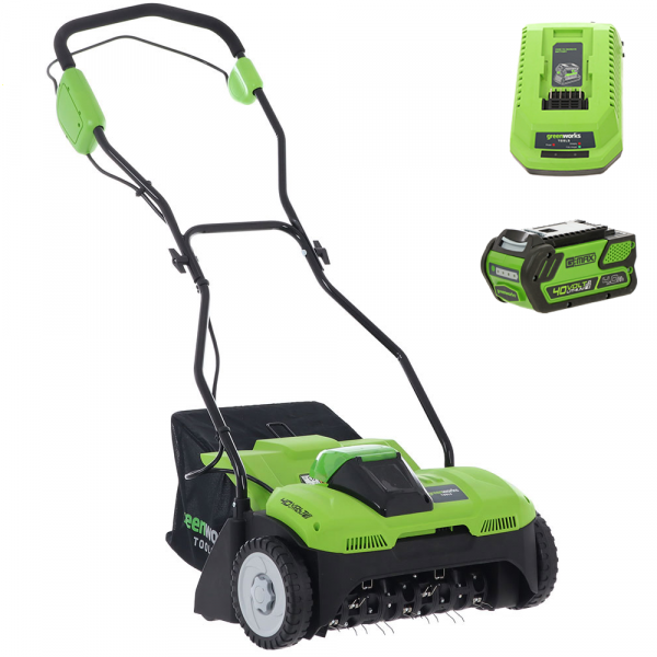 Greenworks G40DT35 - Escarificador de batería - 40V - 4Ah