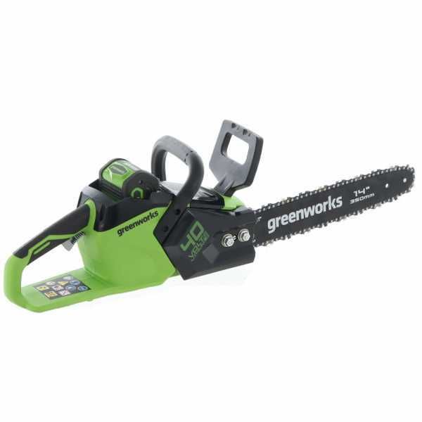 Tronçonneuse électrique Greenworks GD40CS15 40V - Barre 35 cm - Batterie 4Ah