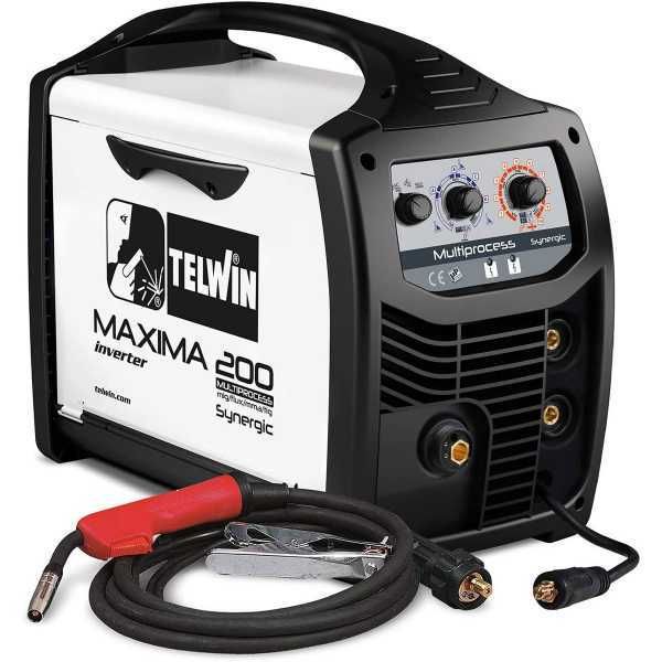 Inverter-Drahtschweißgerät Telwin Maxima 200 Synergic - für MIG-MAG/FLUX/BRAZING/MMA/TIG DC- LIFT